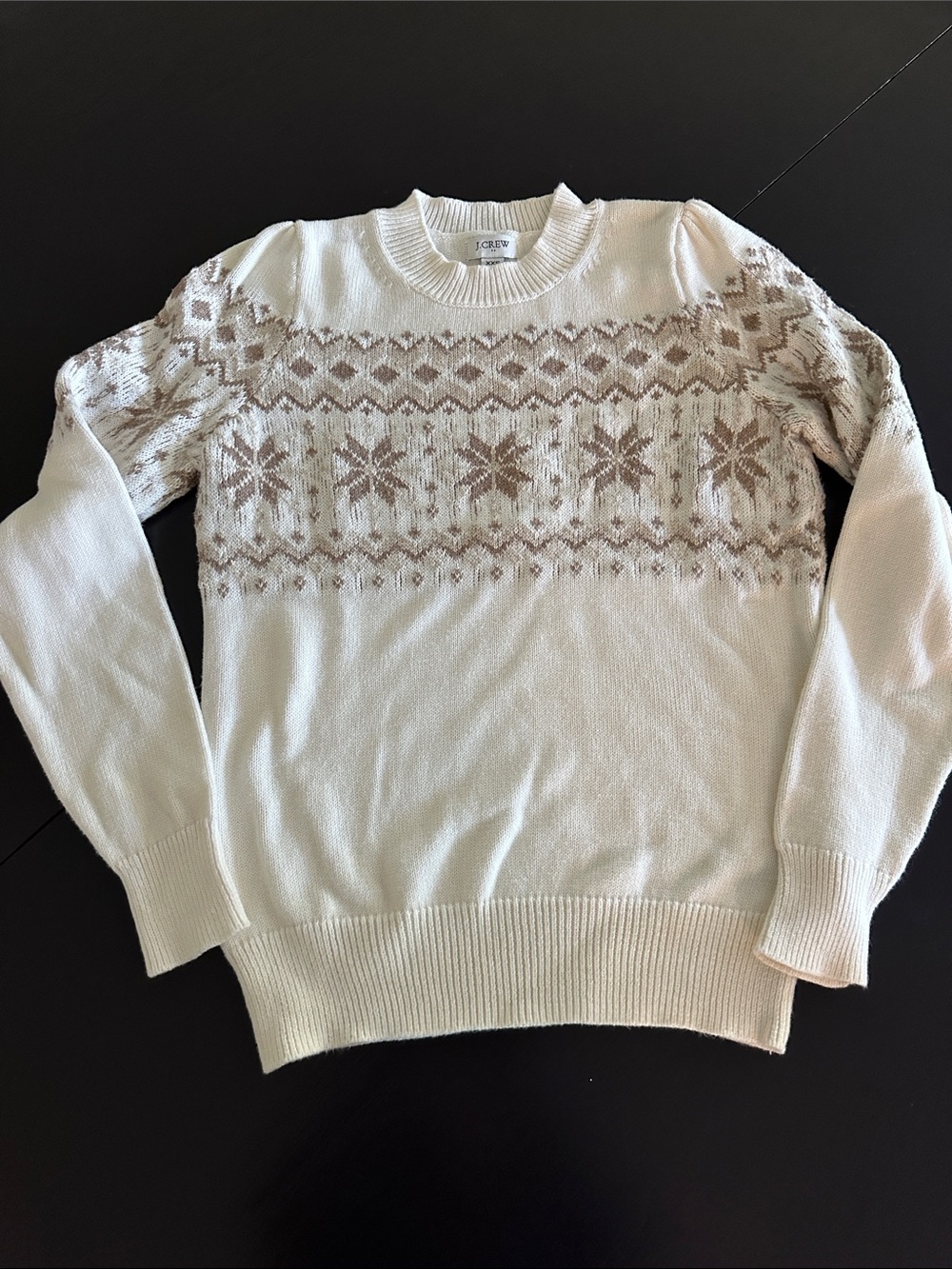 JCrew Fair Isle Snowflake Sweater